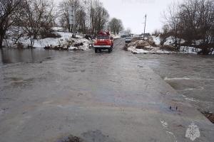 В Белевском районе паводок отрезал от дорог пять населённых пунктов.