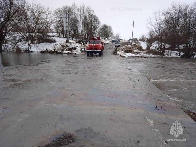 В Белевском районе паводок отрезал от дорог пять населённых пунктов